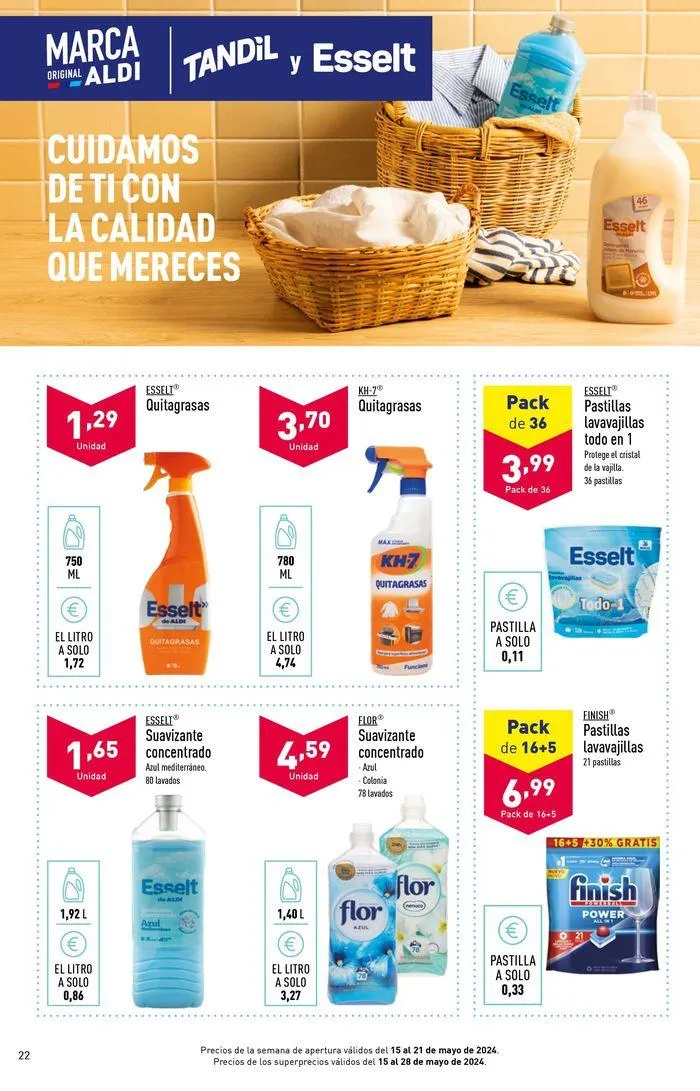 Catálogo de Folleto apertura Aldi 15 de mayo al 21 de mayo 2024 - Página 22