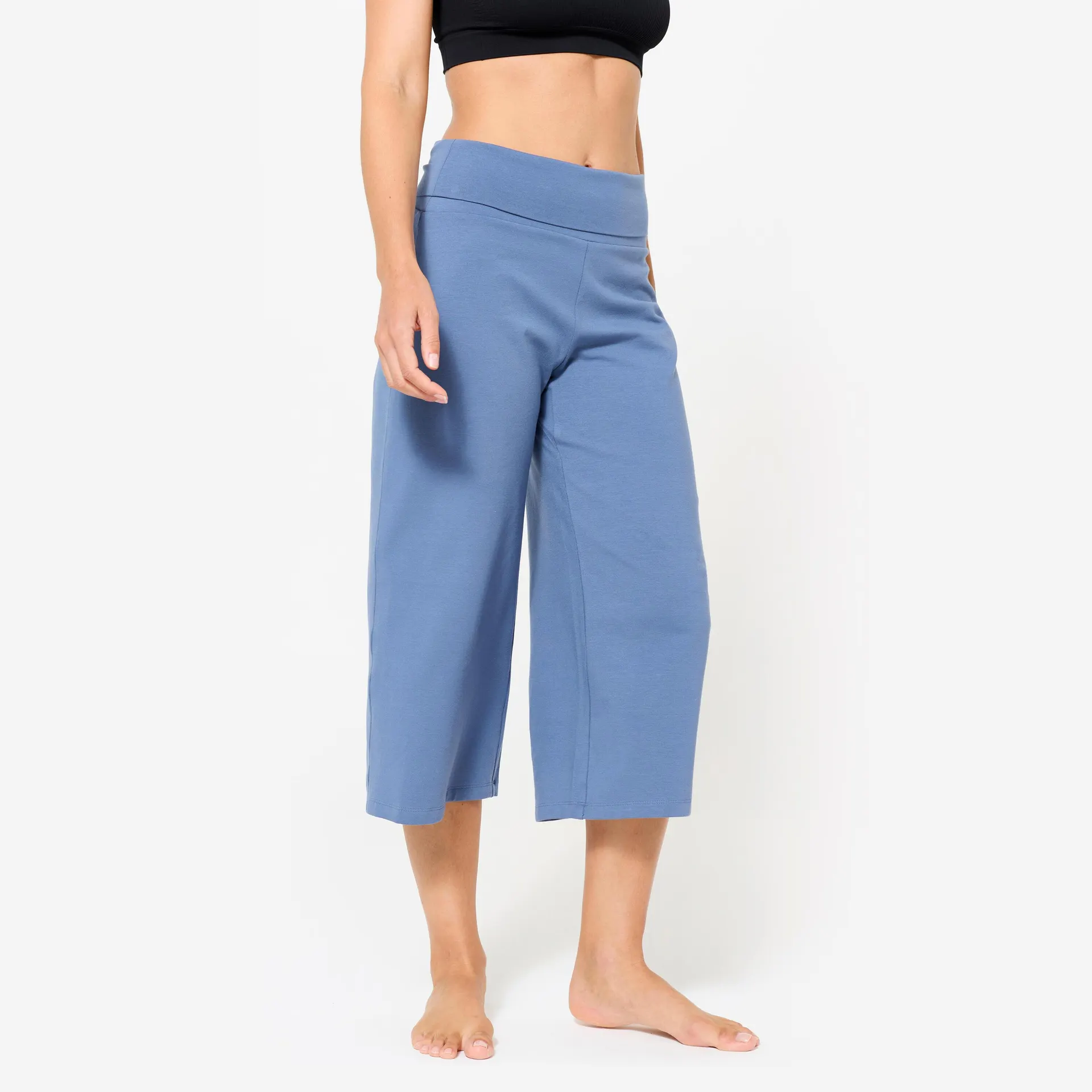 Mallas Pirata Yoga Mujer Azul Cometa Talle Alto