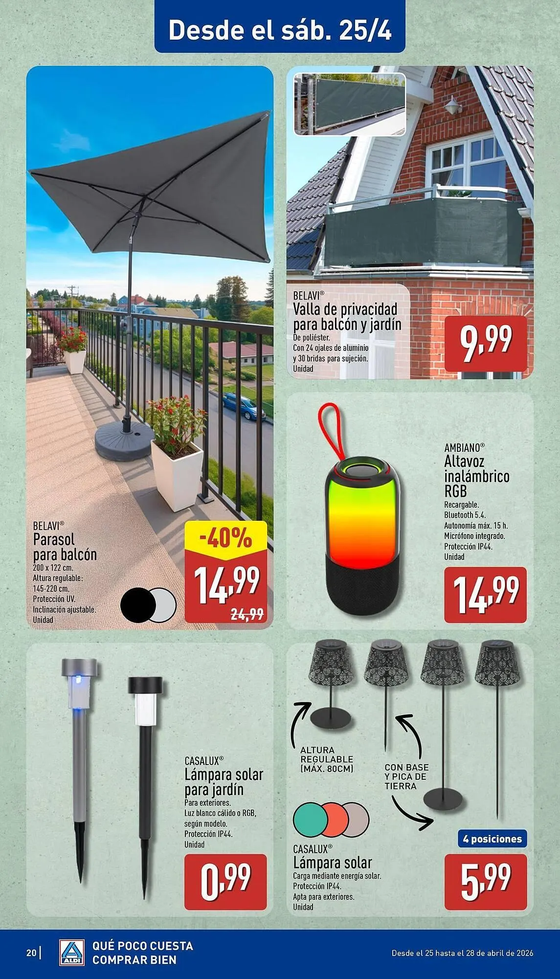 Catálogo de Folleto ALDI 20 de abril al 26 de abril 2026 - Página 20
