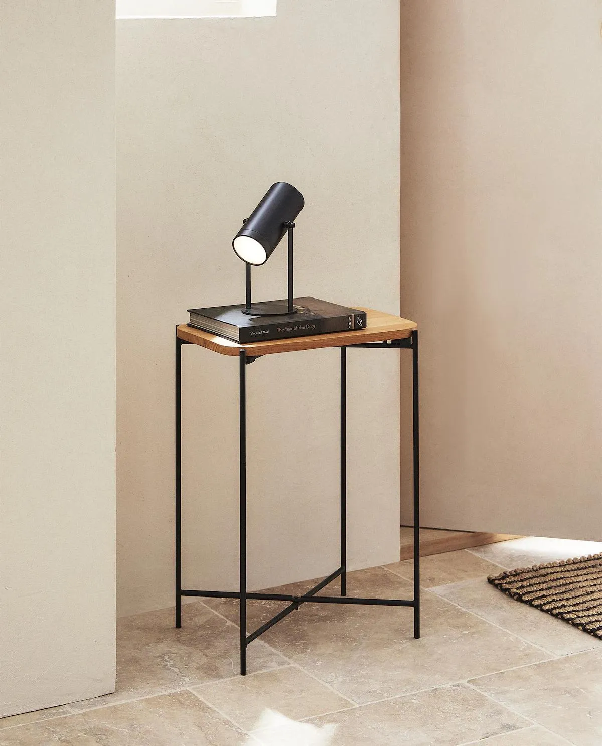 MESA AUXILIAR MADERA DE ROBLE