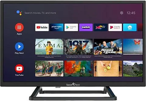 Android TV LED 24" - 24HA10T3 SMART TECH, HD, Quad core, DVB-T2 (H.265)Sí, Negro