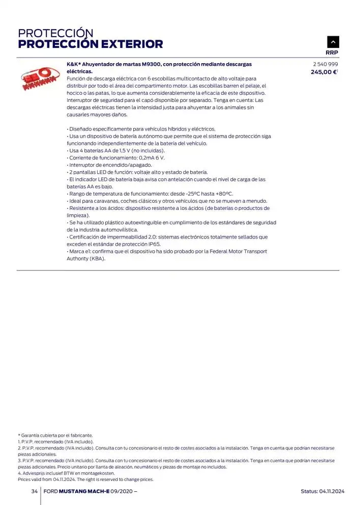 Catálogo de Ford de accesorios Ford Mustang Mach-E 13 de noviembre al 13 de noviembre 2025 - Página 34