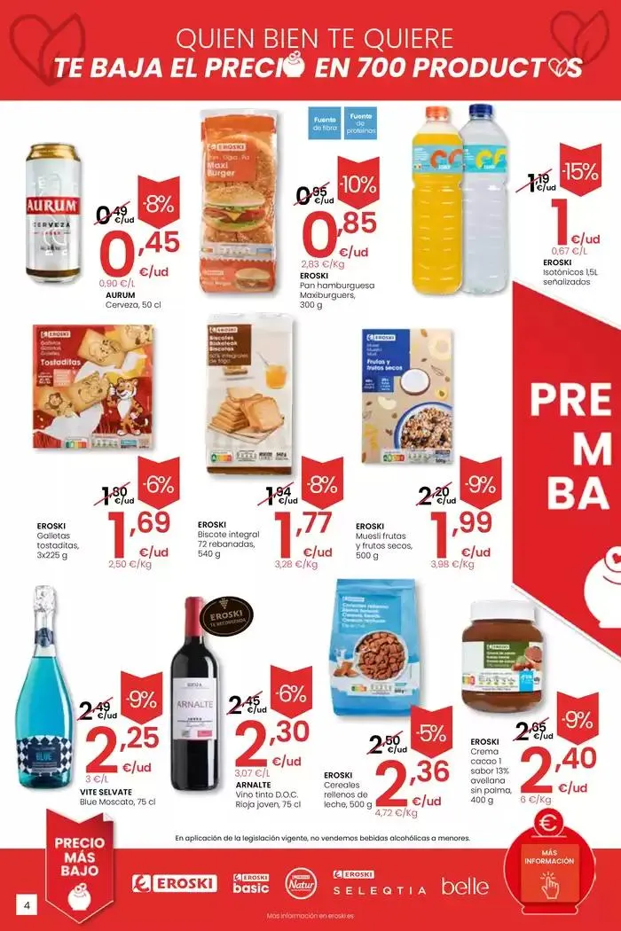 Catálogo de Precio más bajo EROSKI CENTER 13 de marzo al 26 de marzo 2025 - Página 4