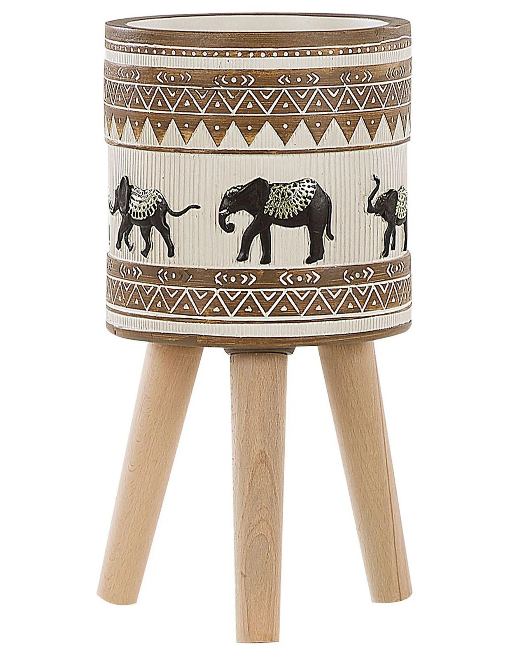 Maceta con patas KOTTES 22 cm Marrón claro