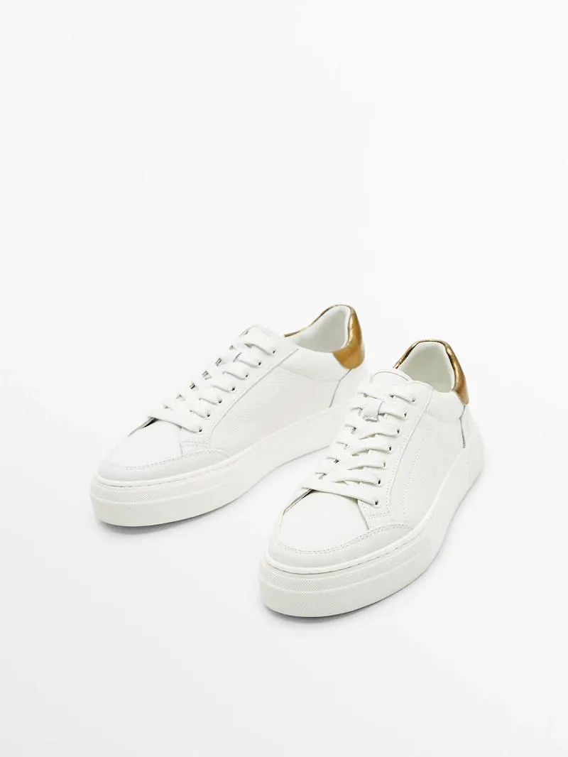 Deportivo piel talón laminado