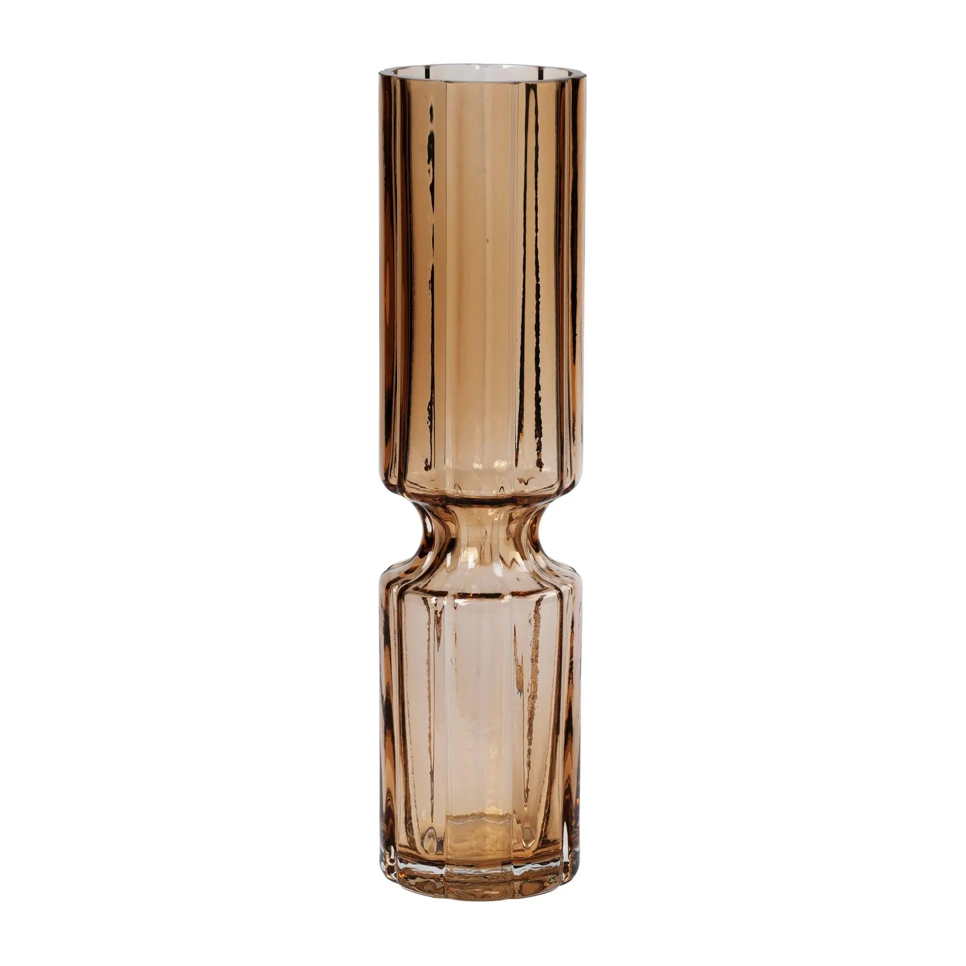 Hyacint glass vase 31.7 cm Indian tan