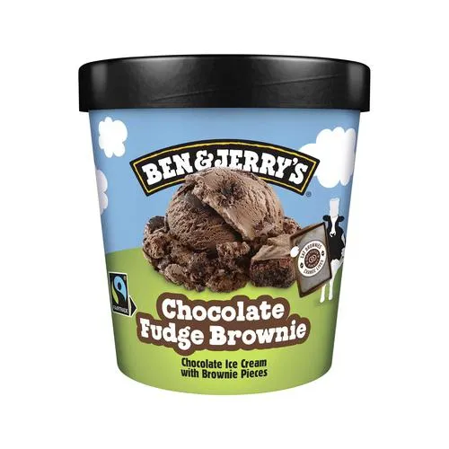 BEN & JERRY'S Tarrina de helado de chocolate con trocitos de brownie BEN & JERRY'S 465 ml.