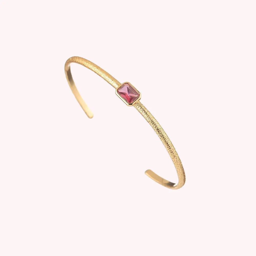 Pulsera rígida CLEOPATR - Rosa / Oro