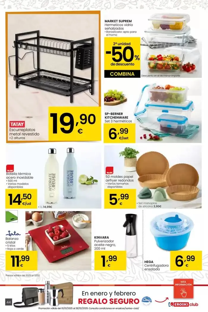 Catálogo de Más de 2000 productos, SIEMPRE A BUEN PRECIO HIPERMERCADOS EROSKI 30 de enero al 11 de febrero 2025 - Página 44