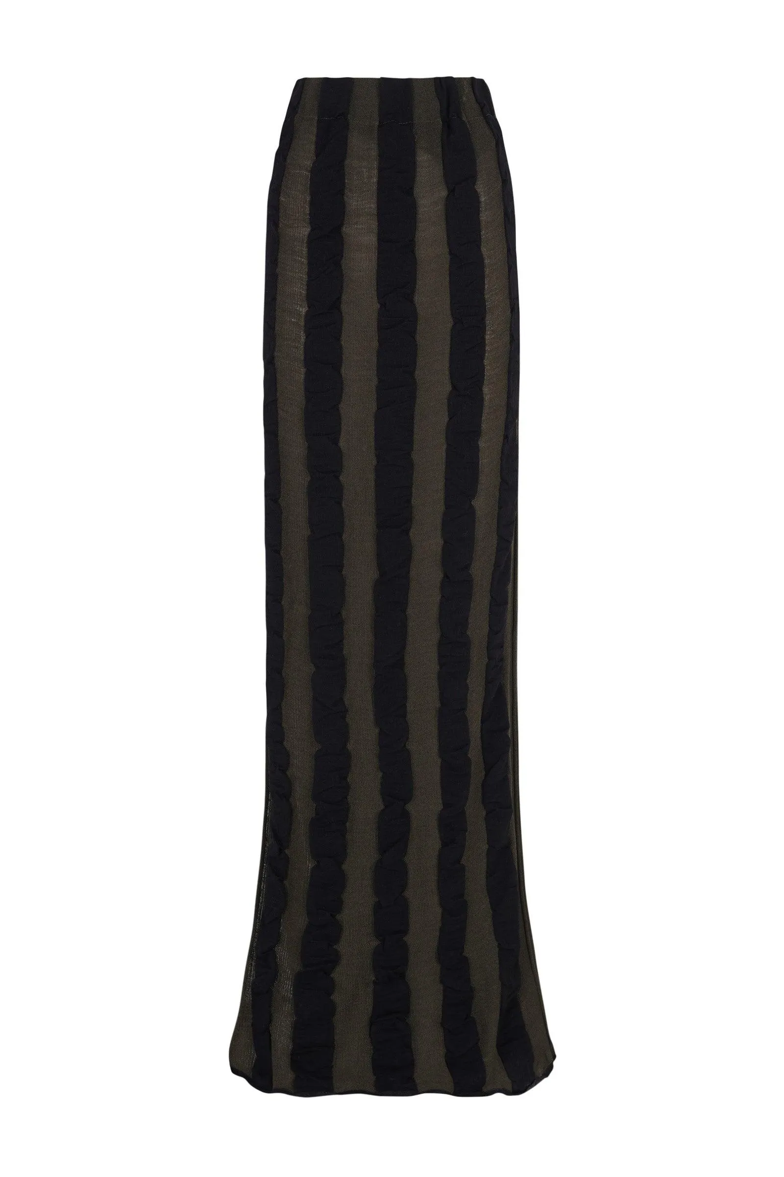 Winona, khaki and black knit skirt