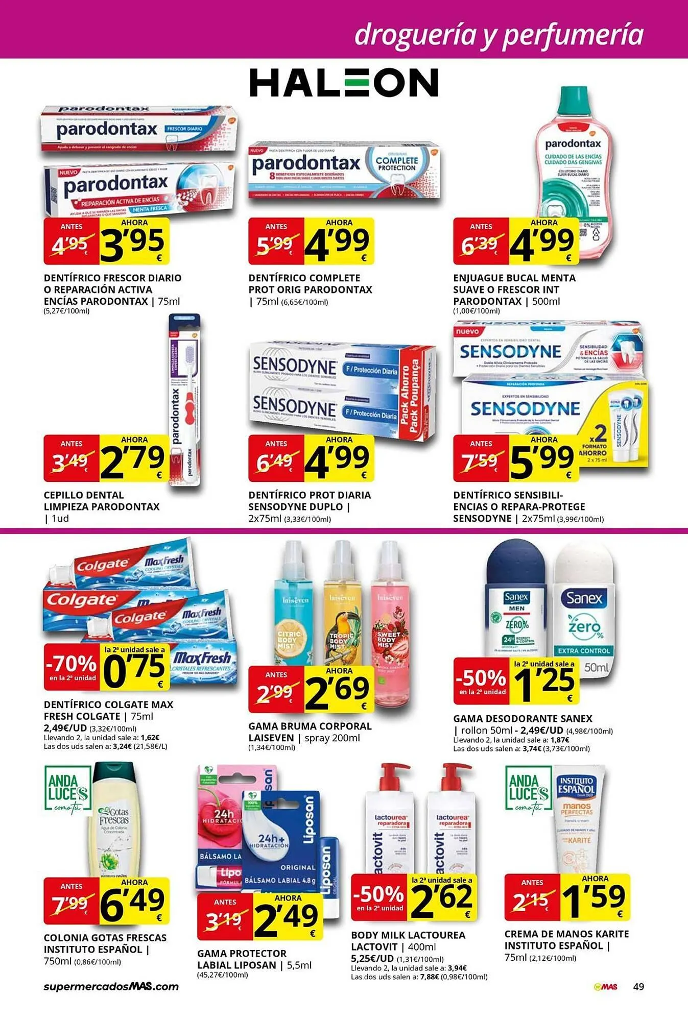 Catálogo de Folleto Supermercados MAS 27 de marzo al 29 de abril 2026 - Página 49