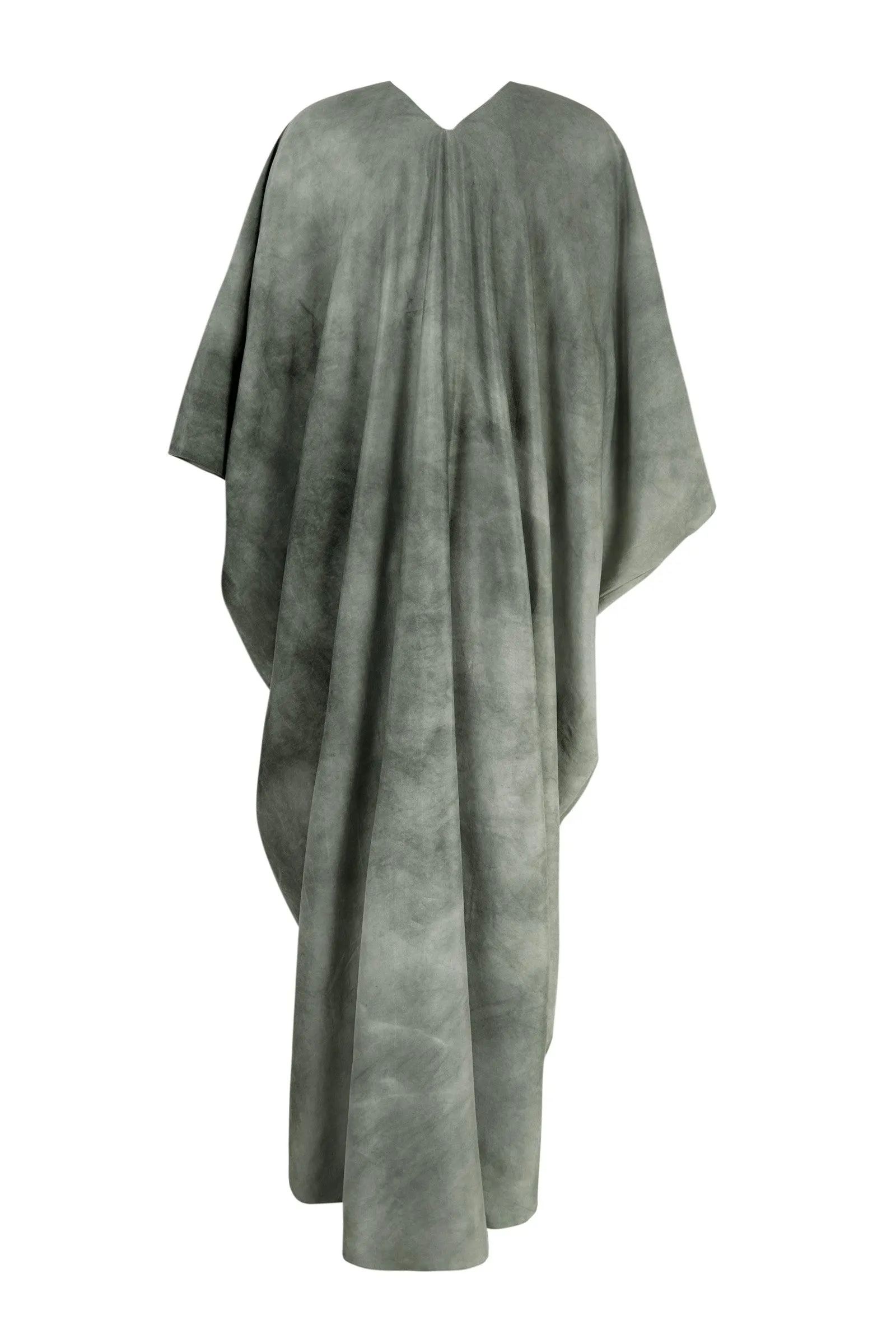 Salomé, jade maltinto silk caftan