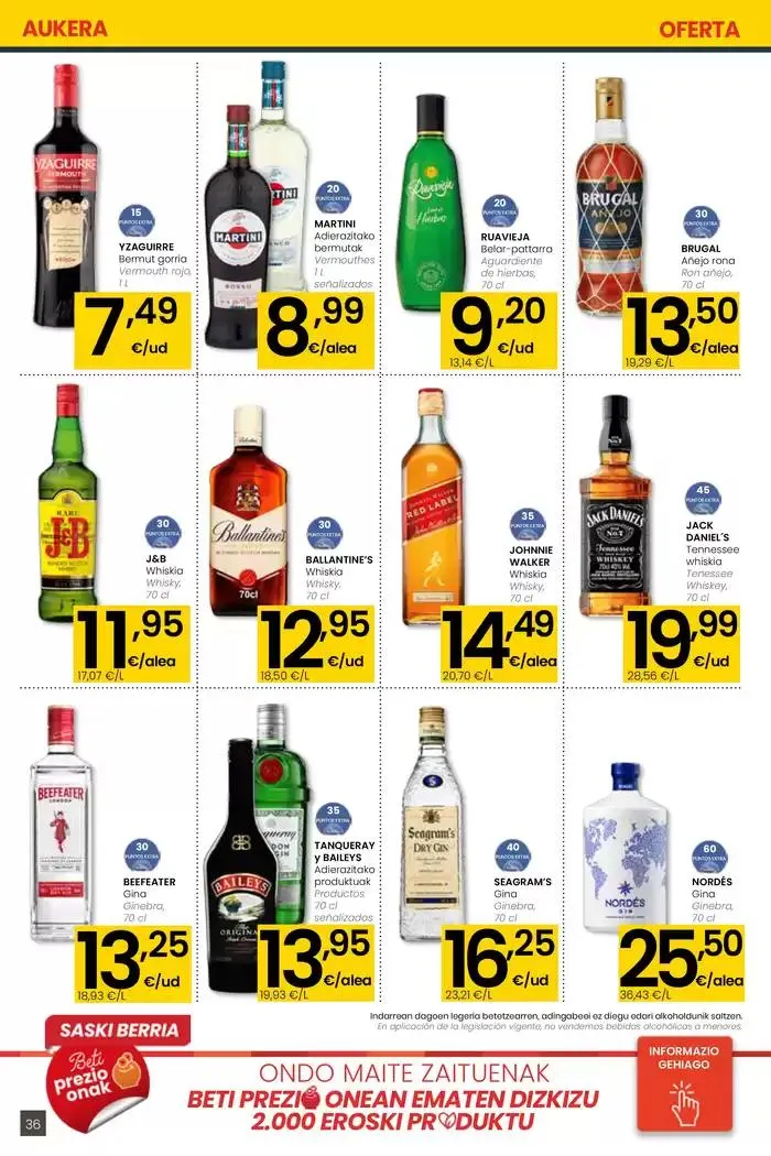 Catálogo de AUKERA OFERTA EROSKI CENTER 10 de abril al 29 de abril 2025 - Página 36