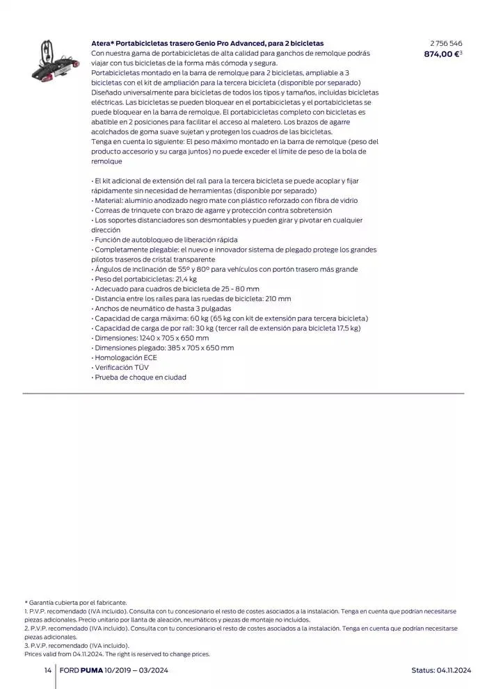 Catálogo de Ford de accesorios Ford Puma 13 de noviembre al 13 de noviembre 2025 - Página 14