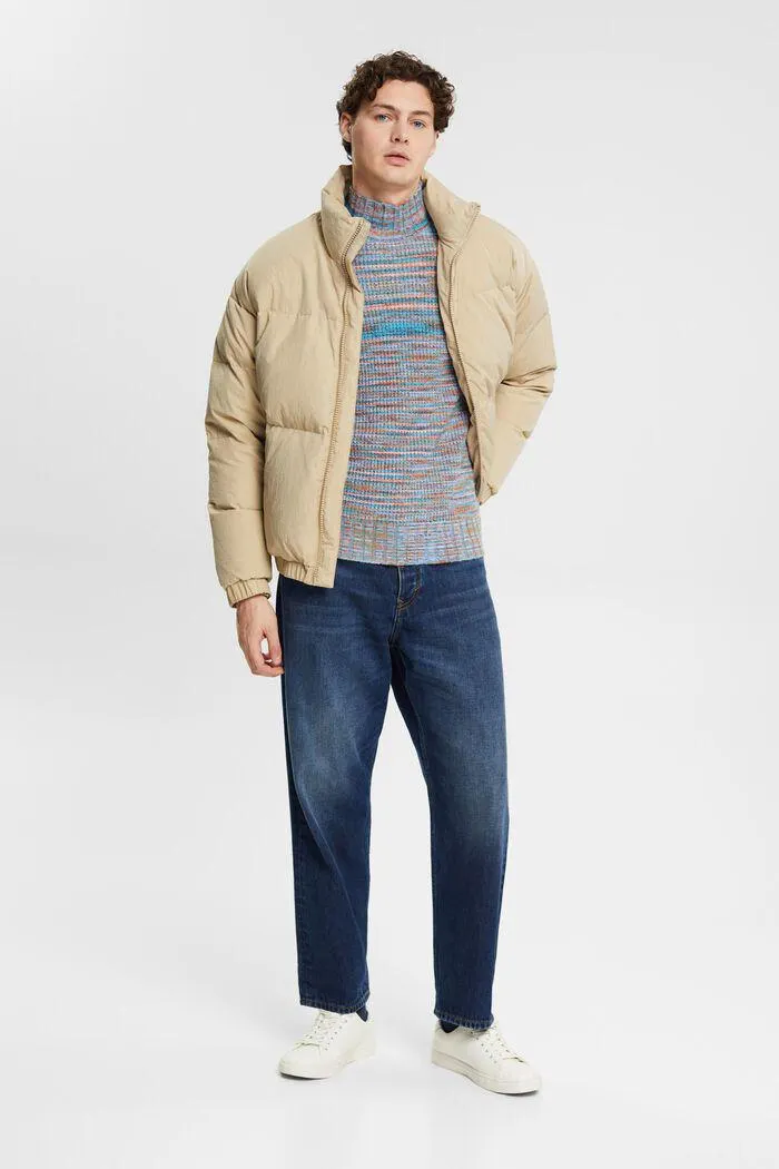 Jersey multicolor con cuello vuelto