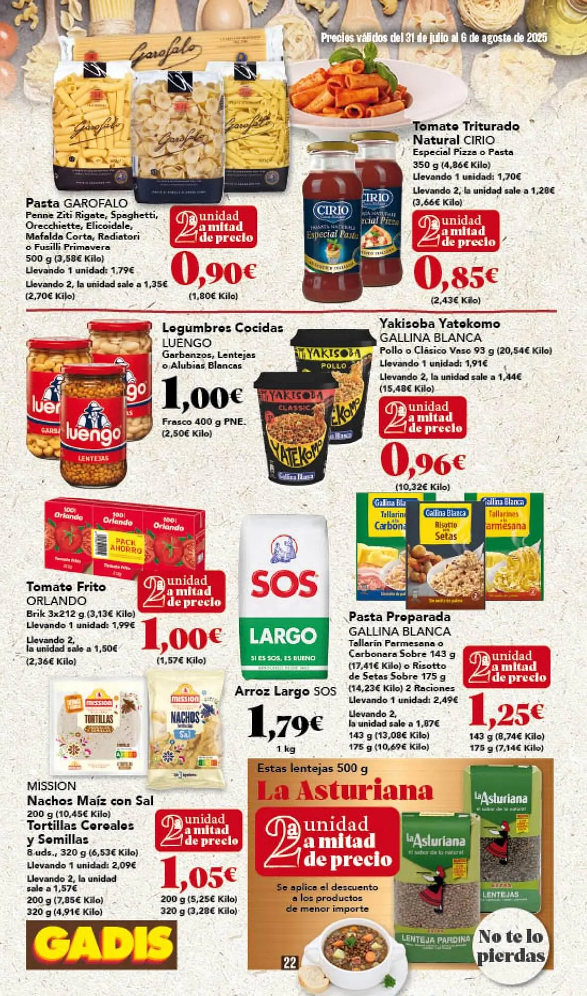 Catálogo de Folleto Gadis 31 de julio al 6 de agosto 2025 - Página 22