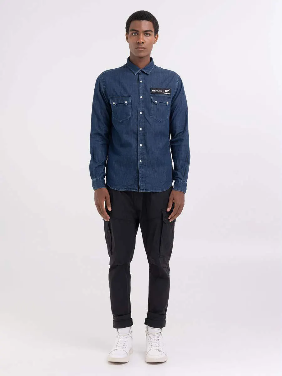 Camisa vaquera de algod�n