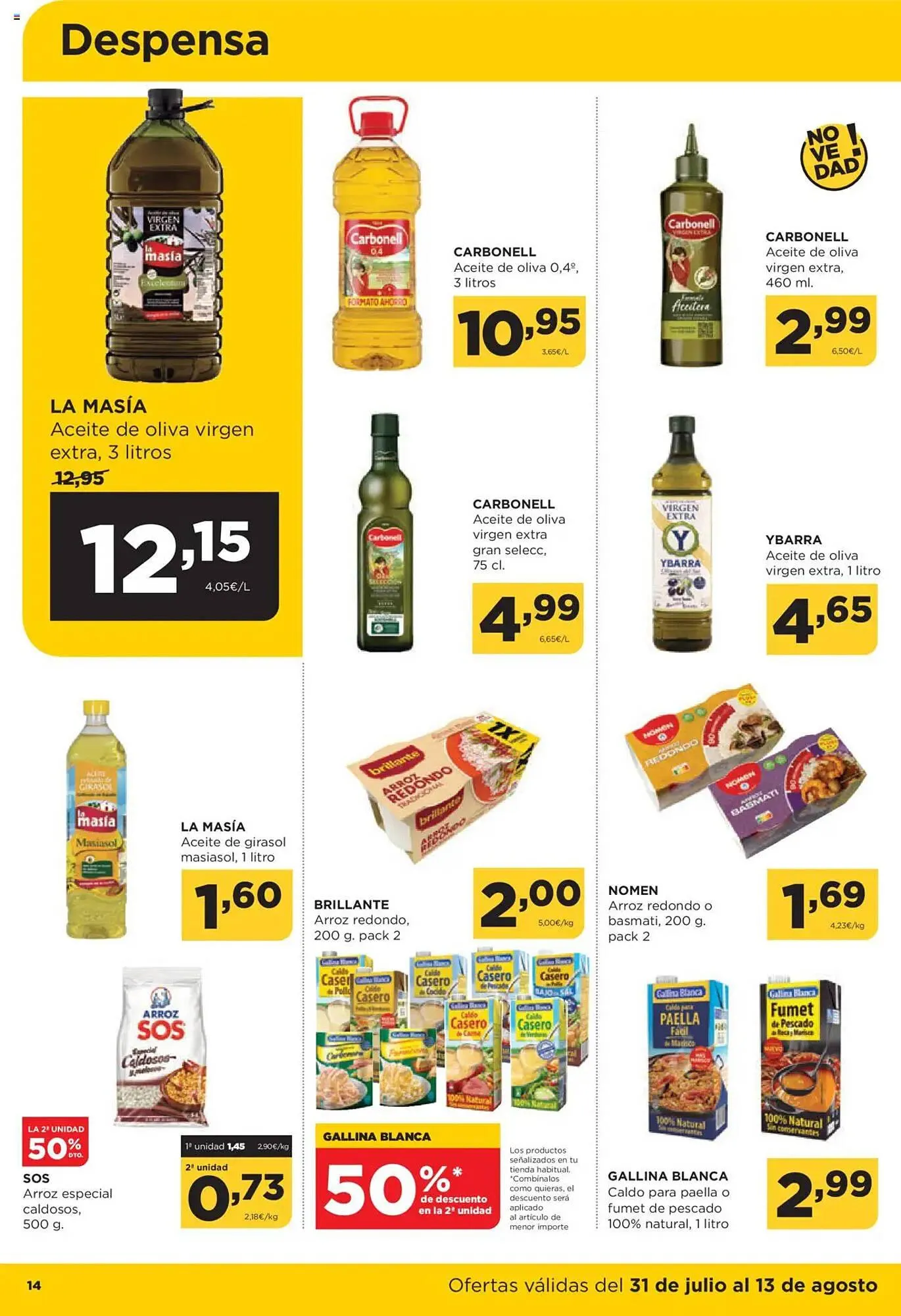 Catálogo de Folleto Alimerka 31 de julio al 13 de agosto 2025 - Página 14