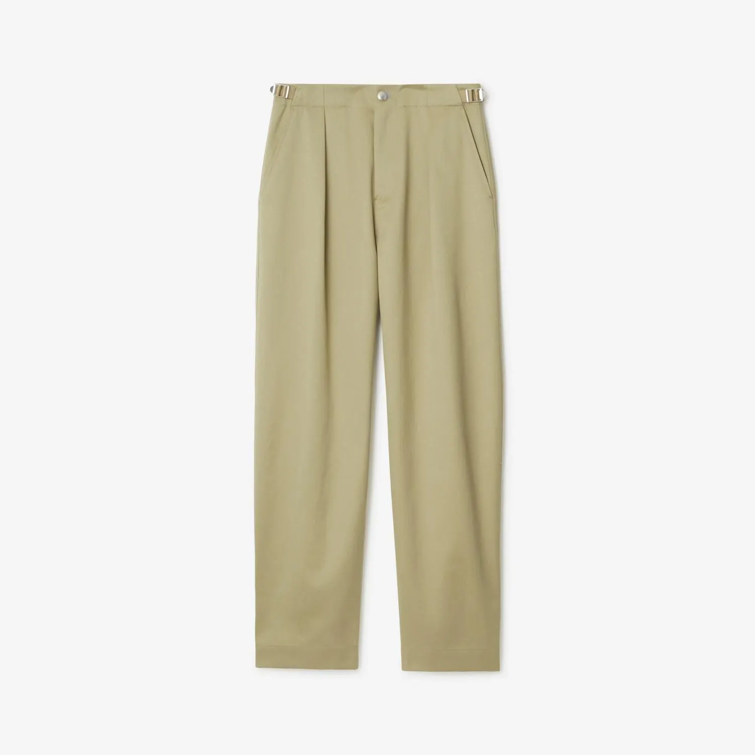 Pantalones con pinzas en algodón