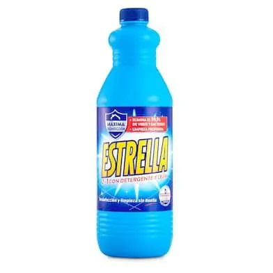 Lejía con detergente azul Estrella botella 1.43 l