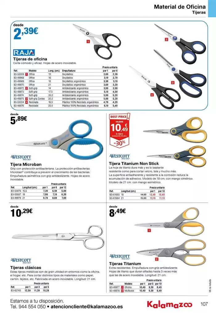 Catálogo de Staples Kalamazoo Catálogo General 9 de enero al 30 de septiembre 2025 - Página 107