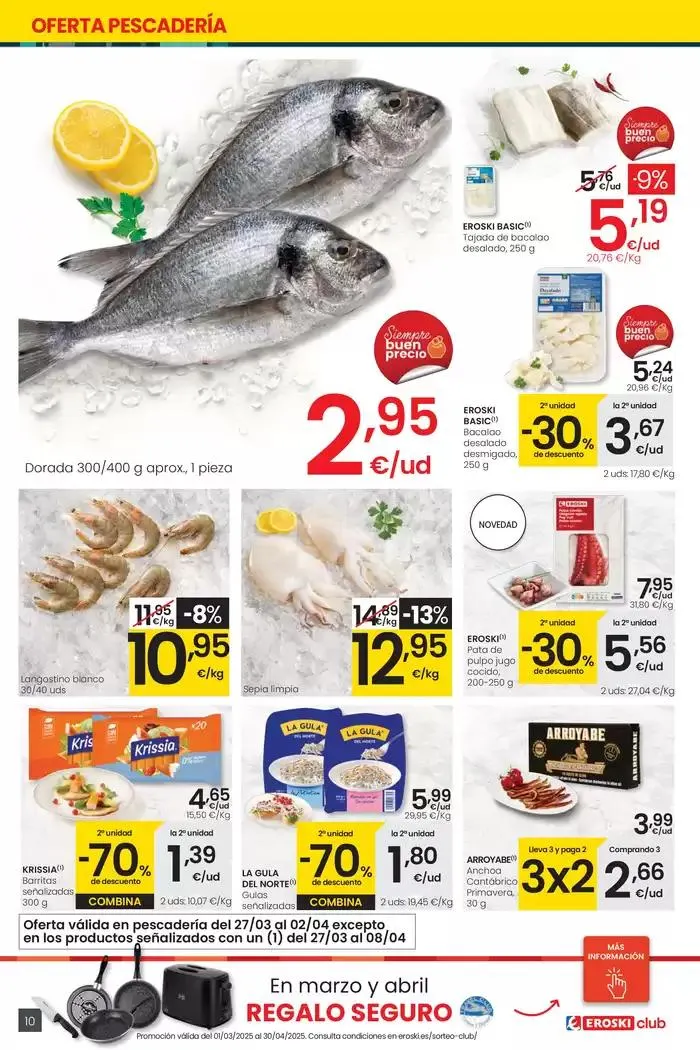 Catálogo de Precio más bajo EROSKI CENTER 27 de marzo al 8 de abril 2025 - Página 10