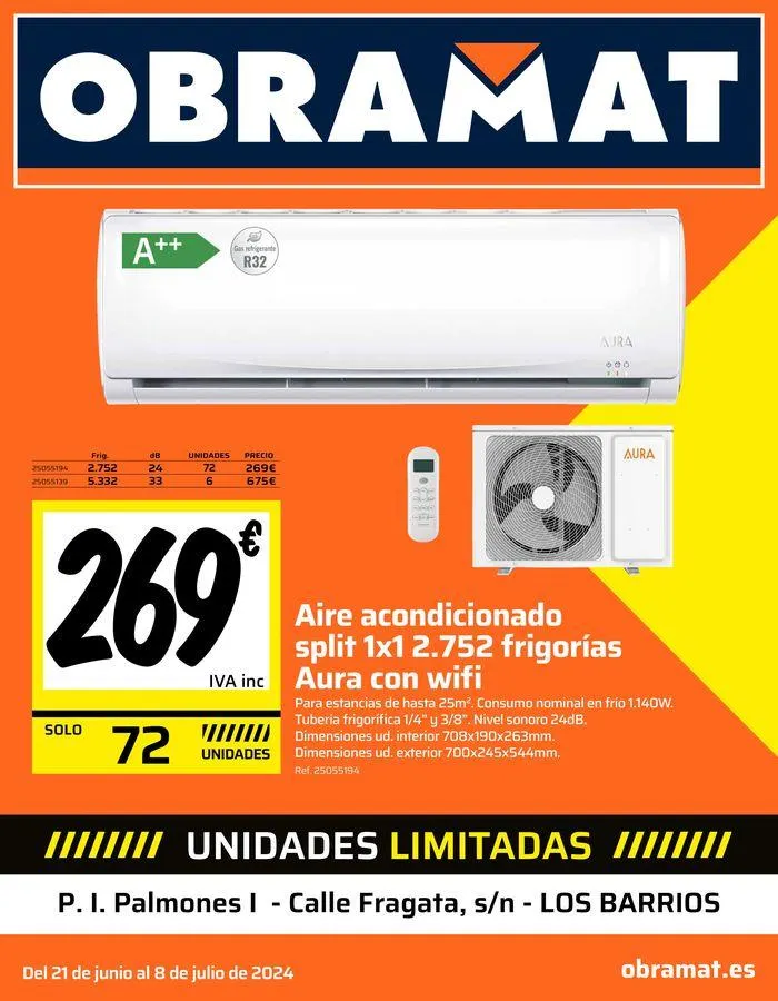 Catálogo de Folleto Obramat 25 de junio al 8 de julio 2024 - Página 1