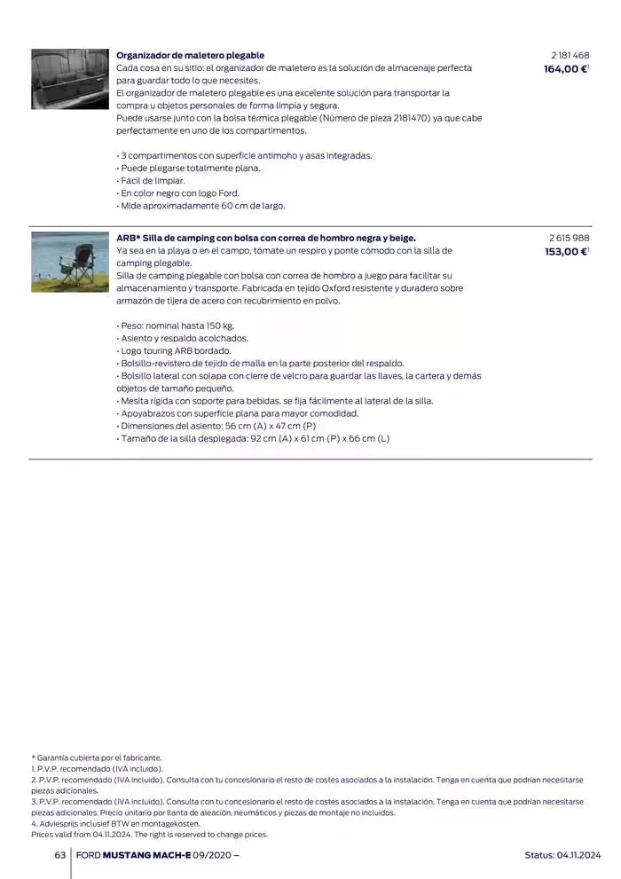 Catálogo de Ford de accesorios Ford Mustang Mach-E 13 de noviembre al 13 de noviembre 2025 - Página 63