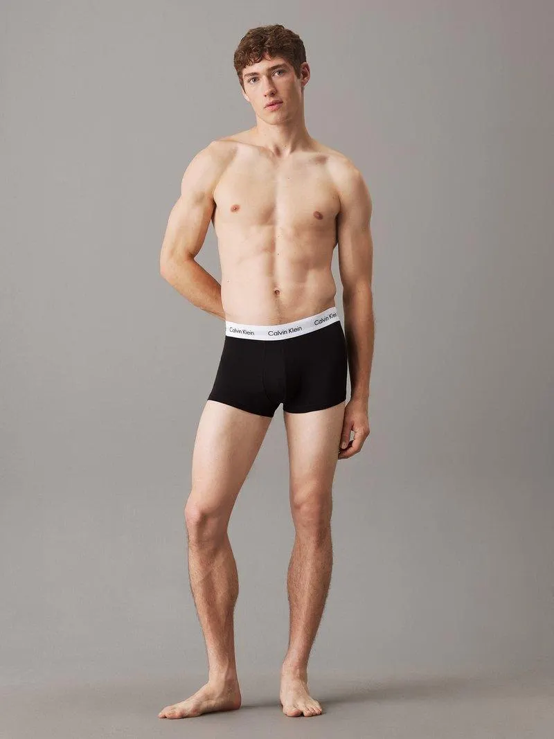 LOW RISE TRUNK STRETCH 3 PACK - Boxers - black