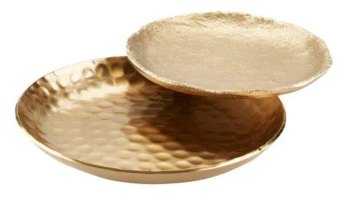 Dekoteller EDSELE Ø11/14 goldmetall 2Stk