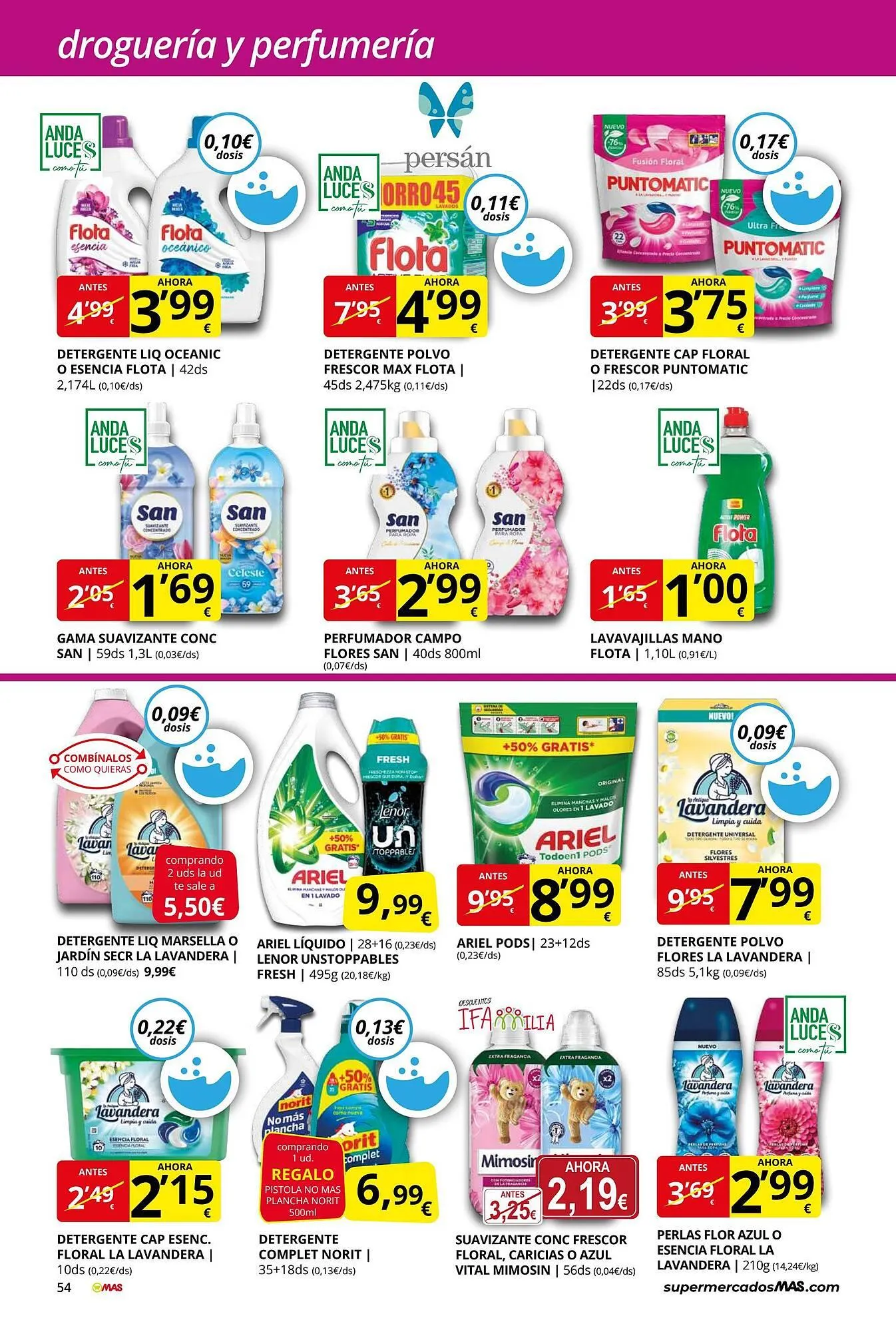 Catálogo de Folleto Supermercados MAS 29 de agosto al 30 de septiembre 2025 - Página 54