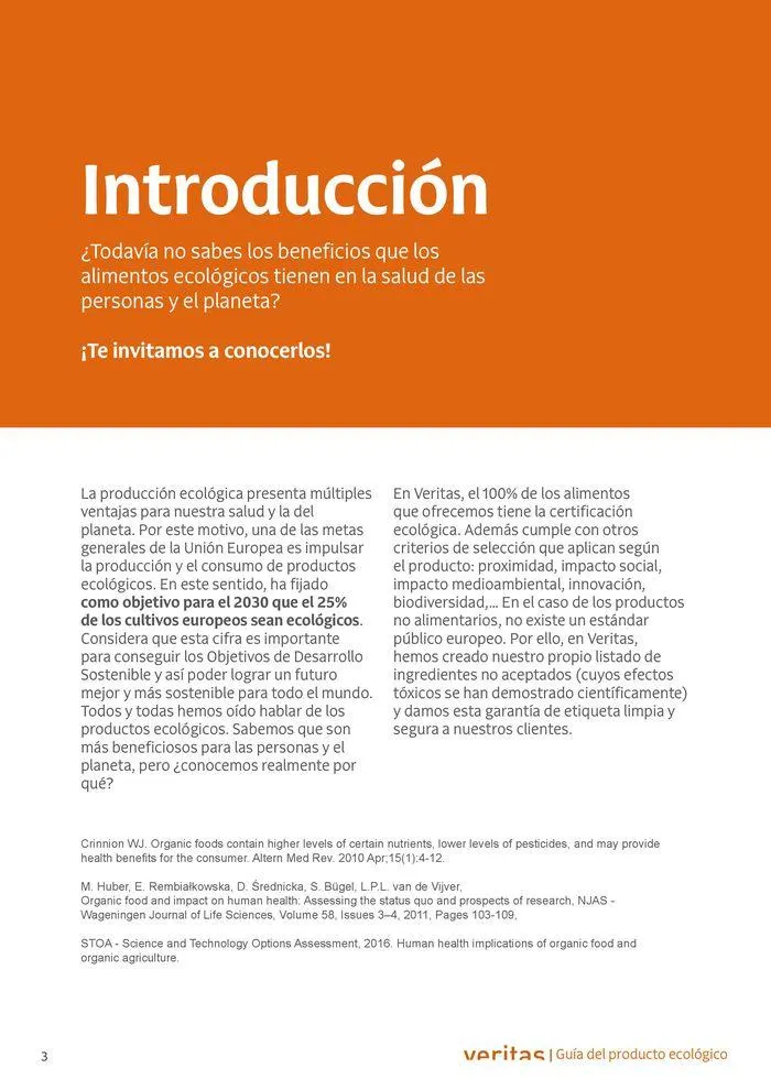 Catálogo de Veritas ABC productos ecológicos 2 de septiembre al 31 de diciembre 2024 - Página 3