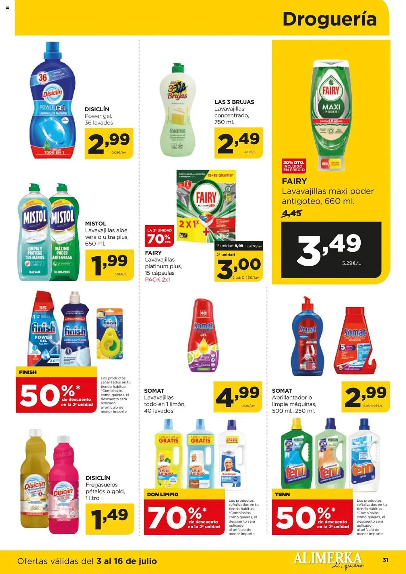 Catálogo de Folleto Alimerka 3 de julio al 16 de julio 2025 - Página 32