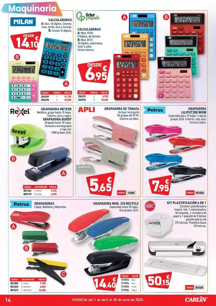 Catálogo de HIPER OFERTAS PAPELERÍA Nº5 21 de mayo al 30 de junio 2025 - Página 14