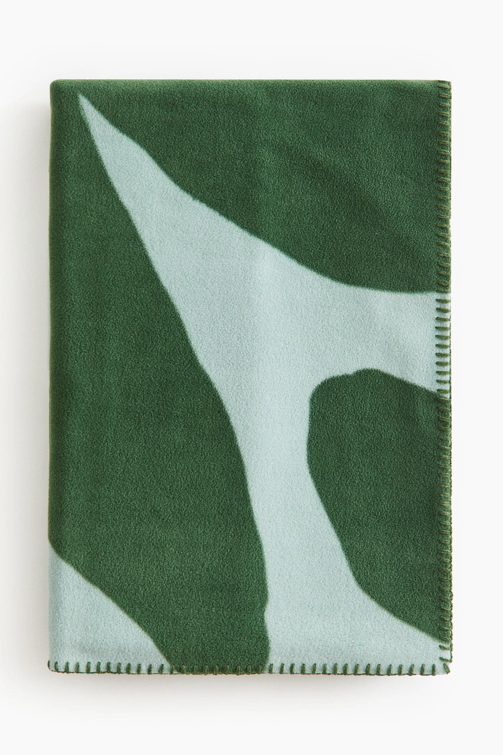 Patterned fleece blanket