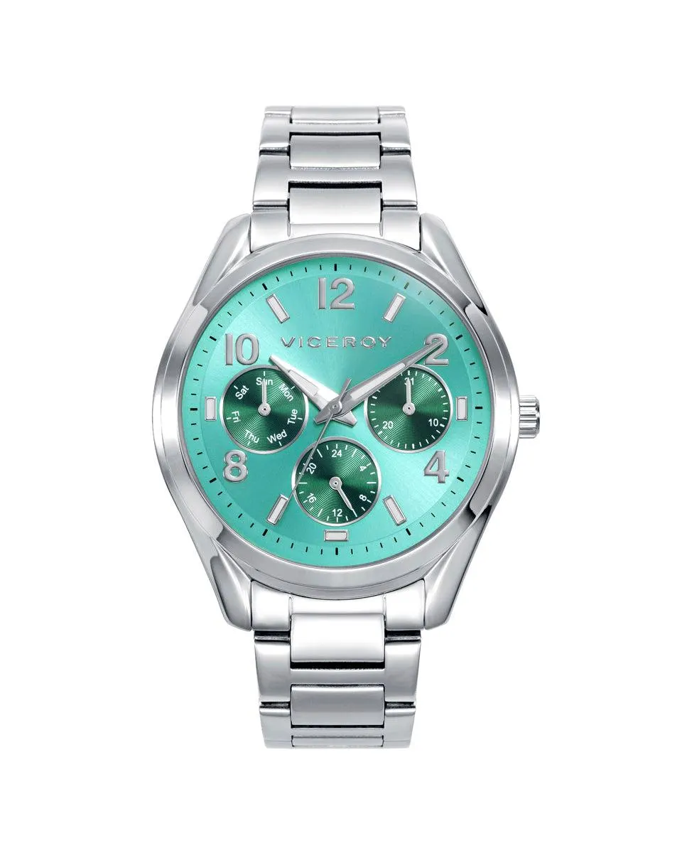 Reloj caja de acero, 5 atm, brazalete de acero, movimiento de cuarzo