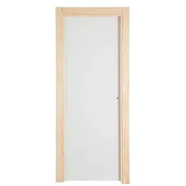 Puerta prepintada lisa izquierda 203 x 62,5 cm