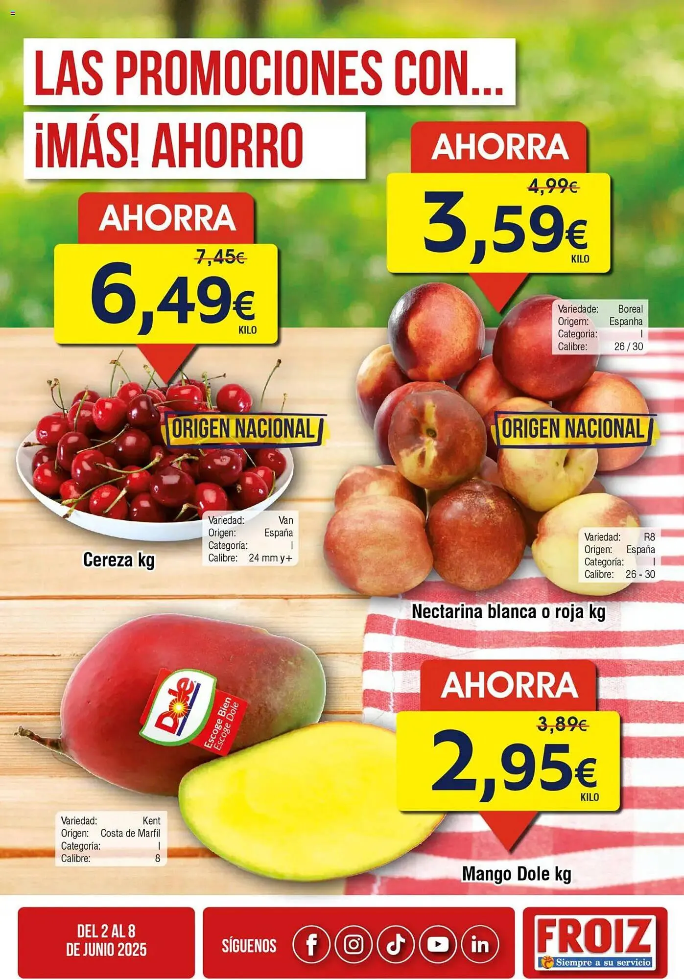 Catálogo de Folleto FROIZ 2 de junio al 8 de junio 2025 - Página 1