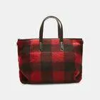 Bolso de tela escocesa con bandolera