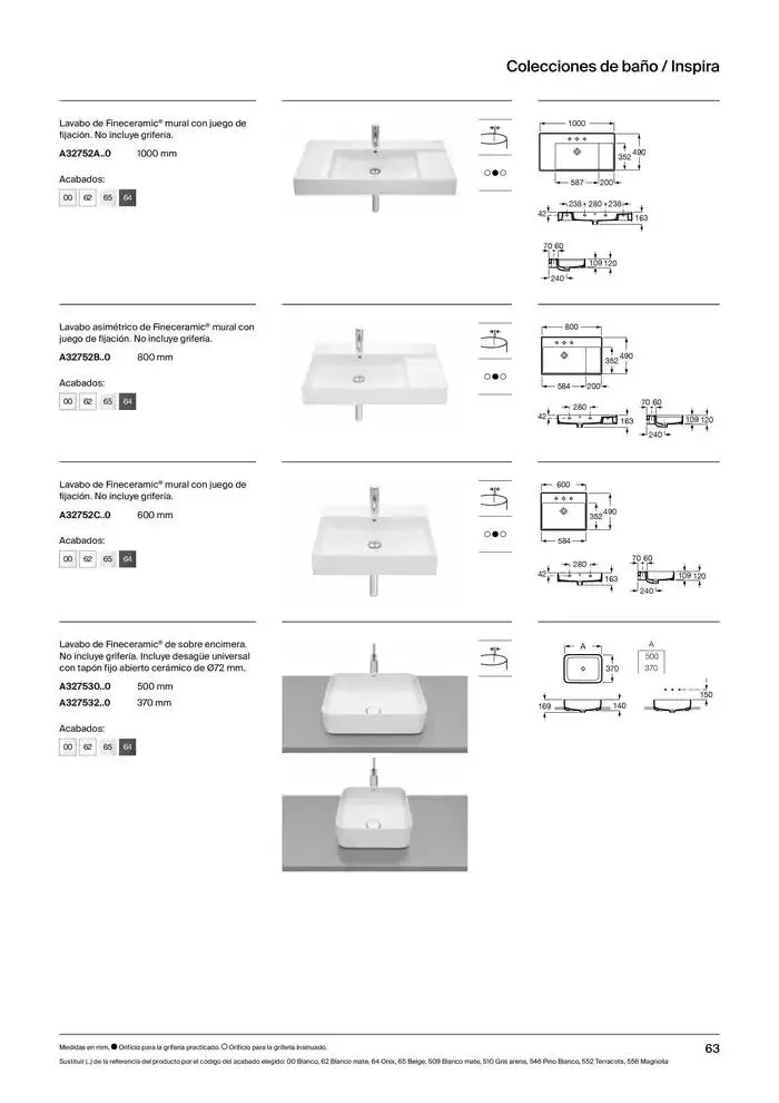 Catálogo de Colecciones de Baño, Muebles y Accesorios 9 de enero al 31 de diciembre 2025 - Página 65