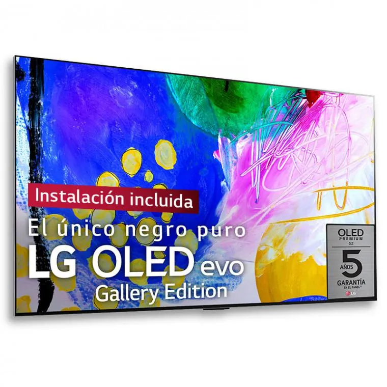 Outlet TV LG 4K OLED evo, GALLERY, 195cm (77"), con soporte y servicio de instalación en pared incluido
