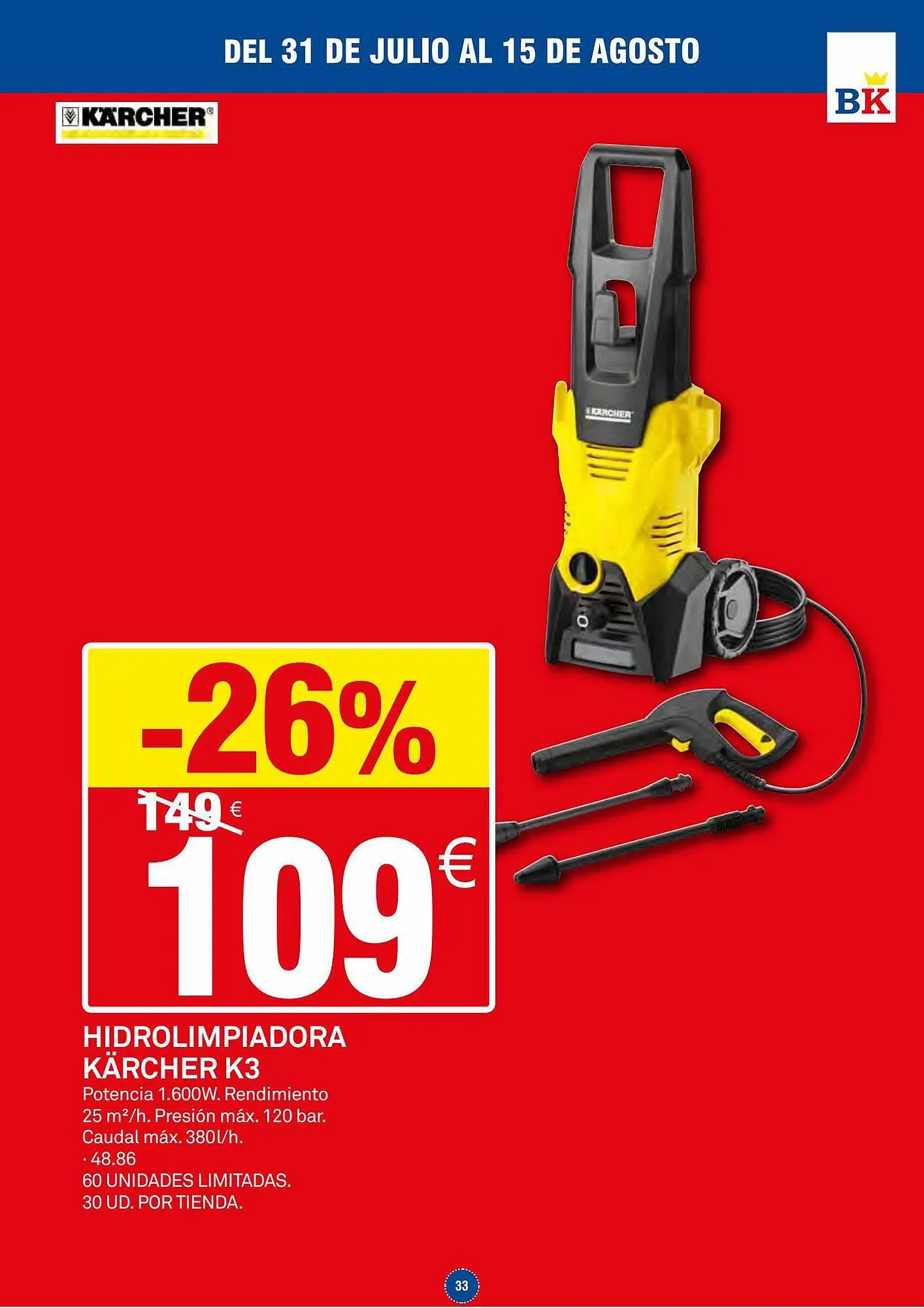 Catálogo de Folleto Bricoking 31 de julio al 3 de agosto 2023 - Página 33