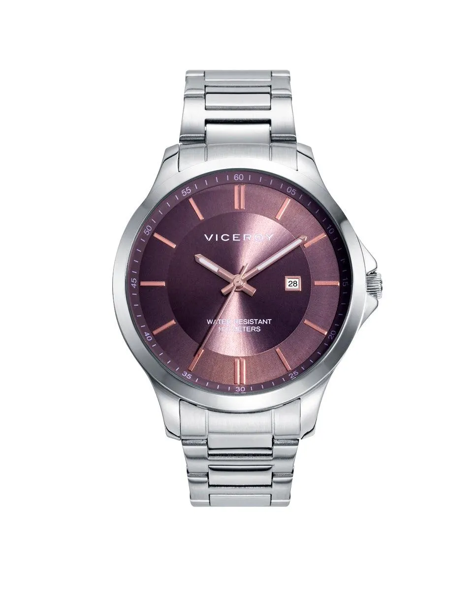 Reloj de mujer Dress con caja y brazalete de acero