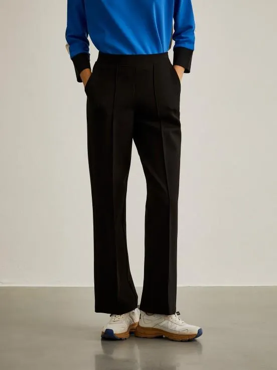 Pantalón de punto con raya