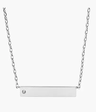 Collar con barra de acero inoxidable