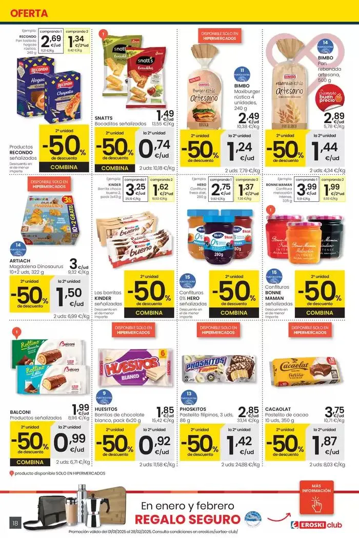 Catálogo de Más de 2000 productos, SIEMPRE A BUEN PRECIO HIPERMERCADOS EROSKI 30 de enero al 11 de febrero 2025 - Página 18
