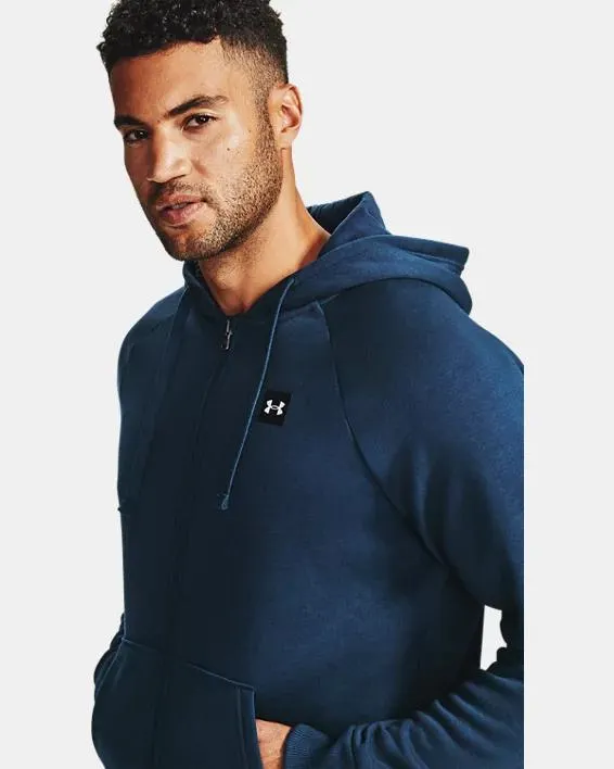 Herenhoodie UA Rival Fleece met volledige rits