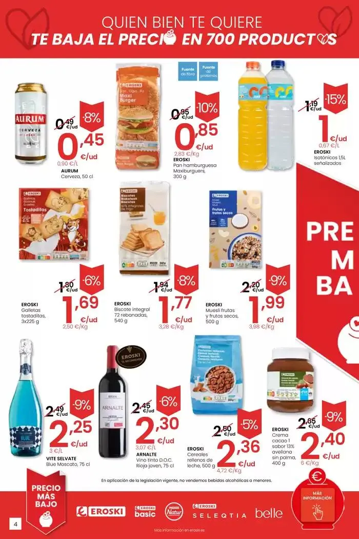 Catálogo de Precio más bajo HIPERMERCADOS EROSKI 13 de marzo al 26 de marzo 2025 - Página 4