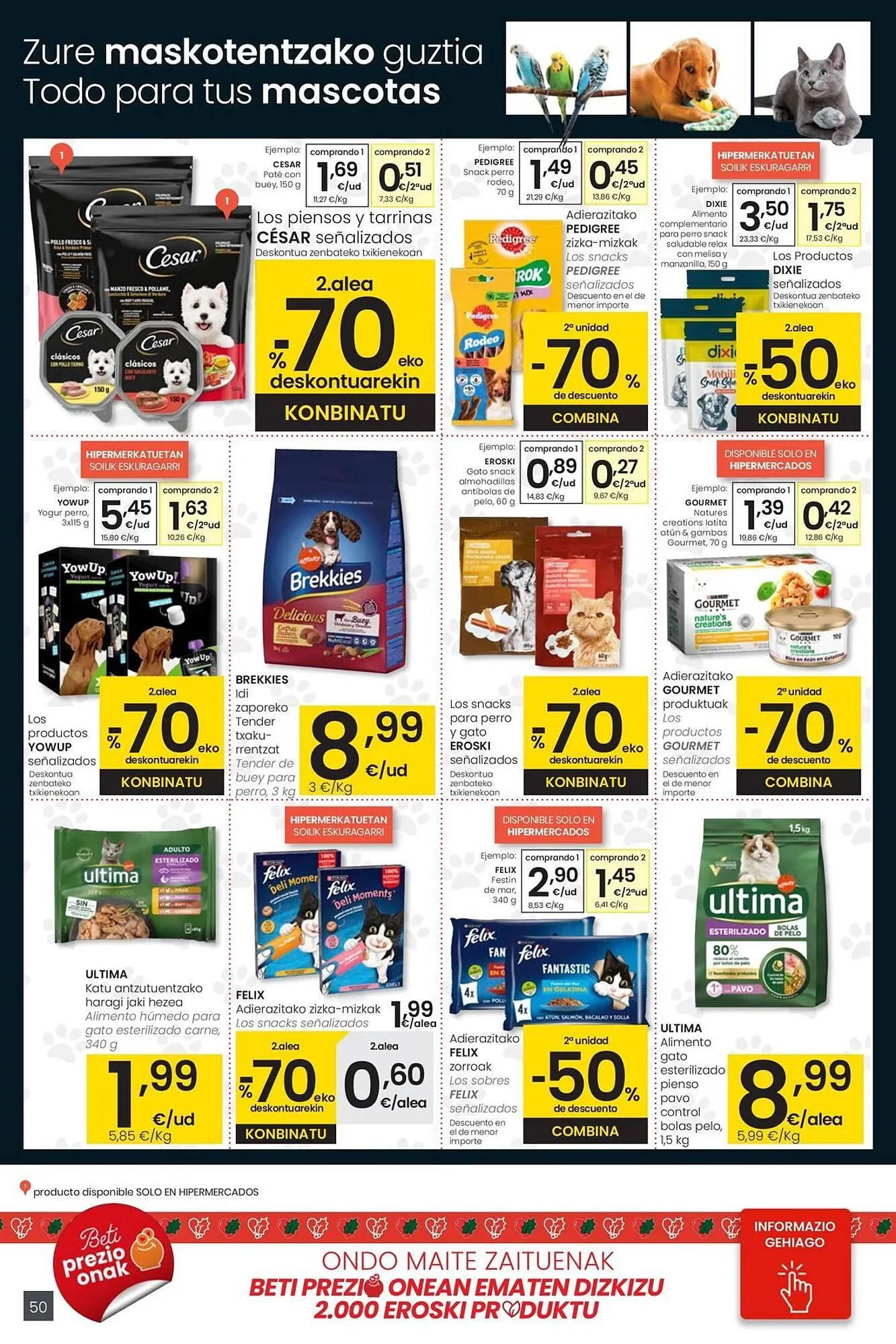 Catálogo de Folleto Eroski 18 de diciembre al 31 de diciembre 2025 - Página 50
