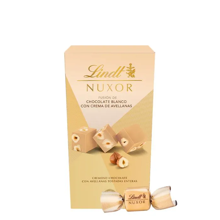 Nuxor Bombones de Chocolate Blanco con avellanas 165g - Lindt